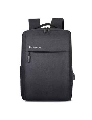 Mochila phoenix michigan para portátil negra 15.6 pulgadas