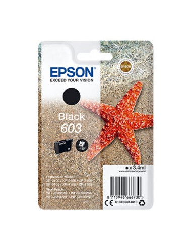 Cartucho tinta epson c13t03u14010 singlepack negro 603 estrella de mar