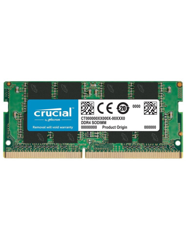 Memoria ram ddr4 8gb crucial - sodimm - 3200 mhz - pc4 25600  cl22