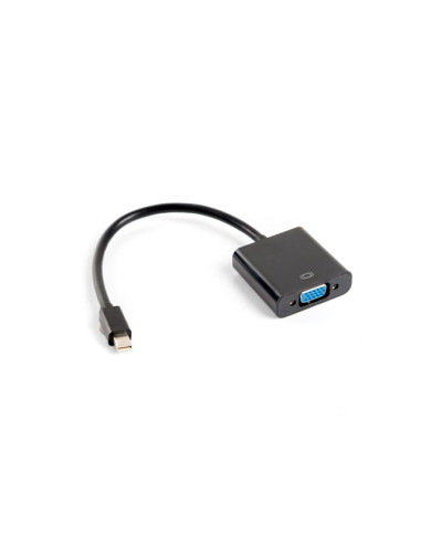 Adaptador lanberg minidisplayport macho -  vga hembra 20cm negro