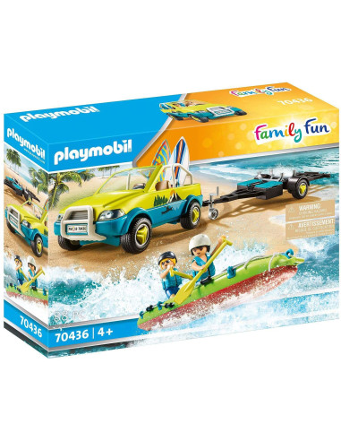 Playmobil coche de playa con canoa