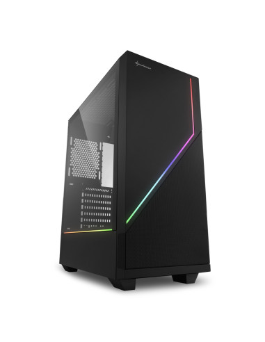 Caja sharkoon rgb flow atx 2xusb3.0 sin fuente