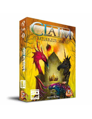 Juego de mesa claim refuerzos: mapas pegi 10