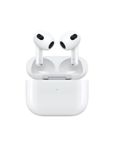 Auriculares apple airpods 3ª generac.2021 e.carga microfono -  bt 5.0 -  chip h1 -  resist.agua -  carga inalambrica