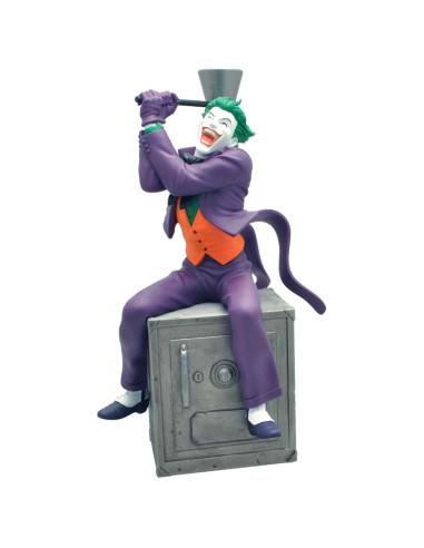 Figura hucha plastoy dc comics joker sentado en caja fuerte