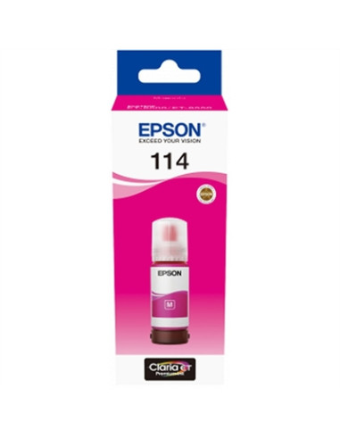 Botella tinta epson ecotank 114 mangenta 70ml