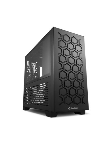 Caja ordenador gaming sharkoon ms - y1000 matx 2 x usb 3.0 sin fuente negro