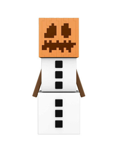 Figura mattel minecraft golem de nieve accesorios