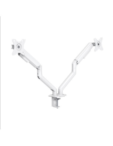 Soporte de mesa tv tooq 17 - 32pulgadas 2 pantallas blanco