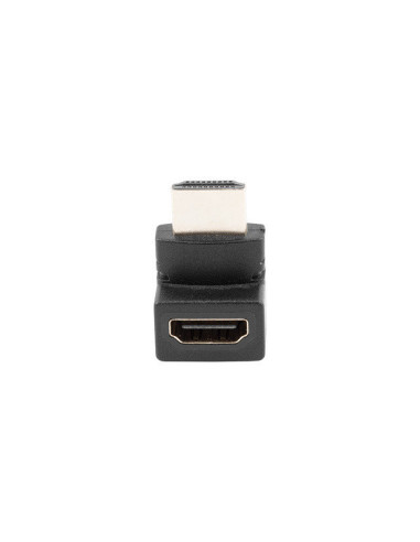 Adaptador lanberg hdmi macho -  hdmi hembra angulo arriba negro