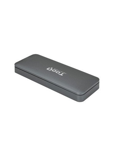 Caja externa tooq tqe - 2281g para ssd m.2 usb tipo c gris