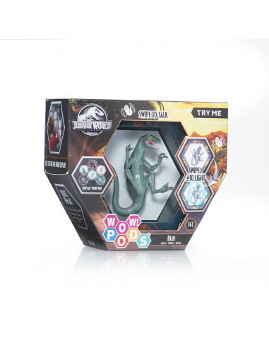 Figura wow! pod jurassic world blue sfx con sonido