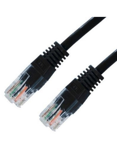 Latiguillo cable red u - utp cat.6 rj45 nanocable 1m negro