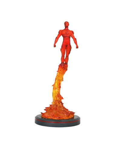 Figura diamond select toys marvel premier collection estatua resina antorcha humana