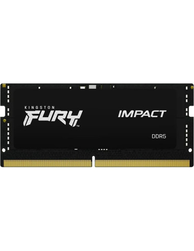 Memoria ram ddr5 16gb kingston - sodimm - 5600mhz - pc5 44800 - fury impact - cl40 - 1.1v