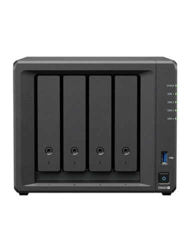 Servidor nas synology ds423+ 2gb 4 bahias raid ethernet gigabit