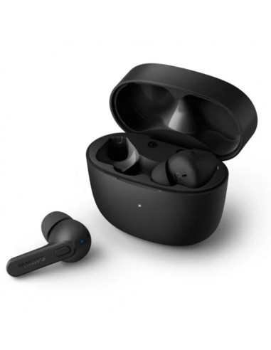 Auriculares bluetooth philips tat2206bk - 00 black ipx4 estuche de carga