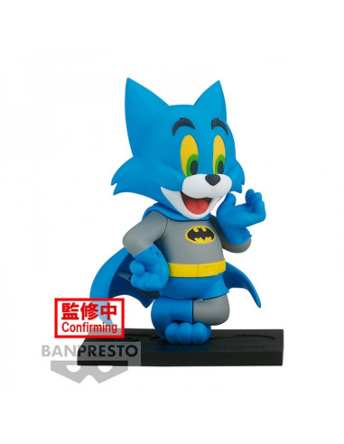 Figura banpresto tom & jerry figure collection 100th anniversary tom de batman 8cm