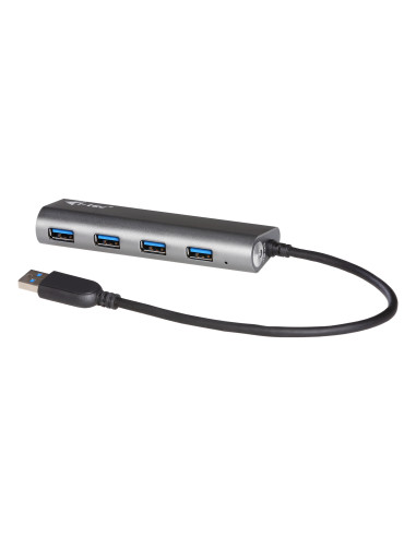 Hub i - tec usb 3.0 con 4 puertos usb 3.0 metalico con adaptador de alimentacion