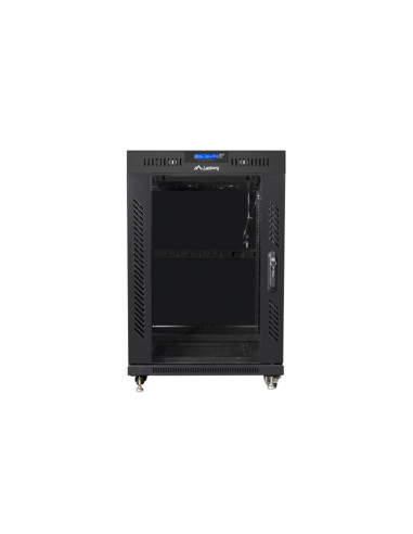 Armario lanberg rack 19pulgadas 15u 600x600 negro