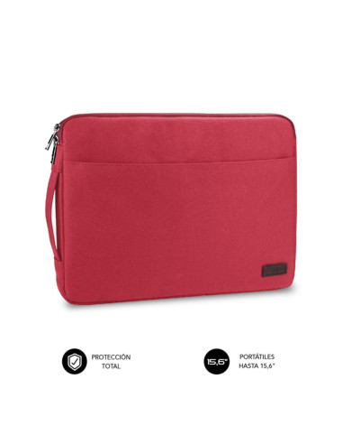 Funda subblim urban laptop sleeve para portatil 15.6pulgadas rojo