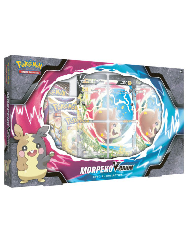 Juego de cartas pokemon colección morpeko v union box q2 2022 inglés