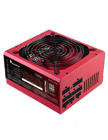 Fuente de alimentacion mars gaming mpvu750m 750w atx 80+ rojo