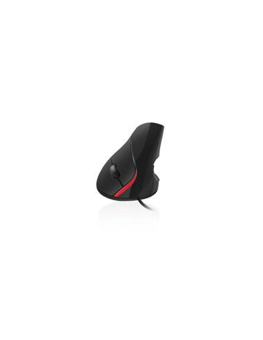 Mouse raton vertical ergonomico ewent ew3156 usb 2.0 -  1000dpi -  negro