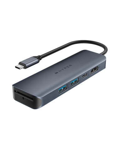 Hub hyper drive ecosmart gen.2 universal usb - c® 6 - in - 1100 w pd power