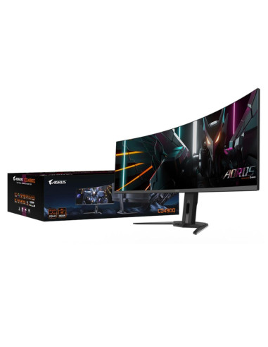 Monitor curvo gaming gigabyte aorus co49dq ek1 49pulgadas dqhd 144hz