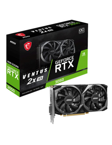 Tarjeta grafica msi rtx 3050 ventus 2x xs 8gb oc gddr6 - 1 x dp - 1 x hdmi - 1 x dl - dvi - d - pci express