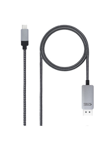 Cable nanocable conversor usb tipo c a displayport usb tipo c - mdp - m negro 1.8 m