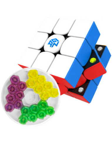 Cubo de rubik gan 356 m 3x3 magnetico stk multicolor