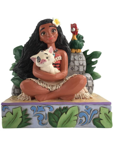 Figura enesco disney vaiana moana con pua y hei hei