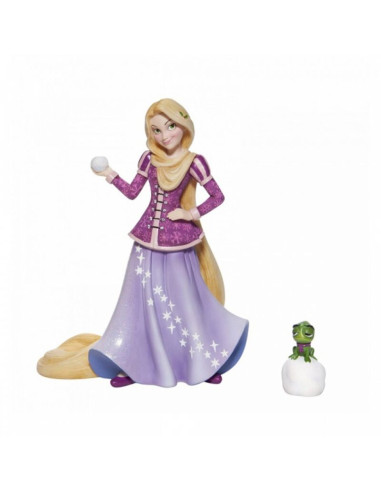 Figura enesco disney enredados rapunzel y pascal edicion navideña