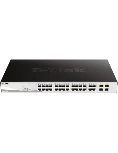 Switch d - link 28 puertos gestionable 24 10 - 100 - 1000 poe layer2 smartiii