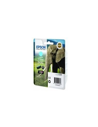 Cartucho tinta epson t243540 cian claro xl  xp - 750 c13t24354010 -  elefante