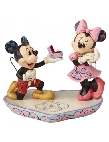 Figura enesco disney tradiciones mickey & minnie pedida de mano