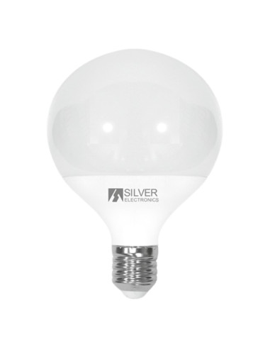 Bombilla led decorativa silver electronics globo 12w90w -  e27 -  3000k -  1155 lm -  luz calida -  a+