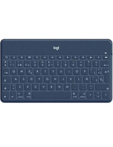 Teclado logitech keys to go wireless inalambrico para iphone ipad y apple tv azul