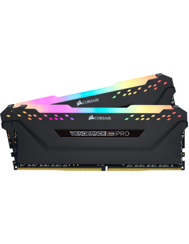 Memoria ram ddr4 16gb kit 2x8 corsair vengeance rgb pro - pc4 - 28800 -  3600mhz -  c18 negro