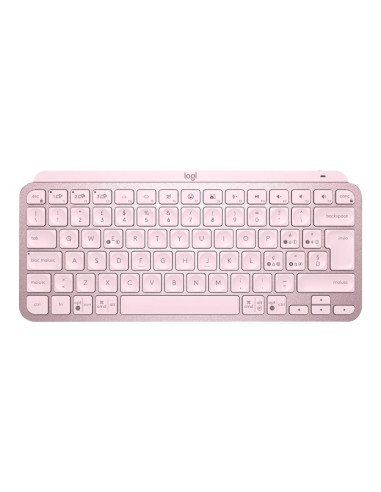 Teclado logitech mx keys mini rosa wireless inalambrico