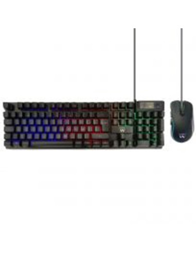 Kit teclado + mouse raton gaming ewent pl3201 usb rgb