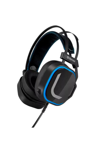 Auriculares gaming denver ghs - 131 - usb - negro