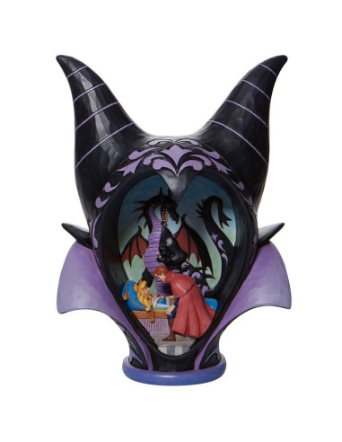 Figura enesco disney diorama la bella durmiente malefica style