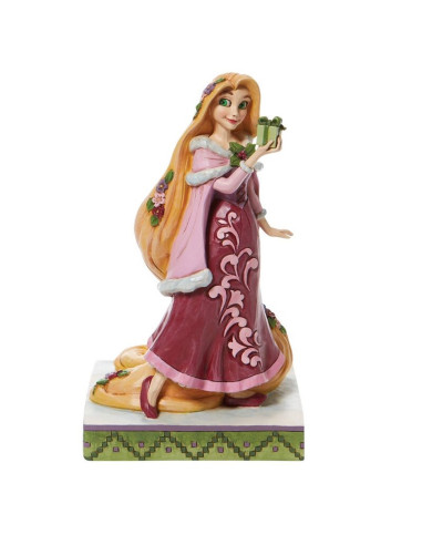 Figura enesco disney enredados rapunzel con regalos