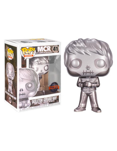 Funko pop estrellas del rock my chemical romance skeleton gerard way version platino edicion limitada exclusiva 56137