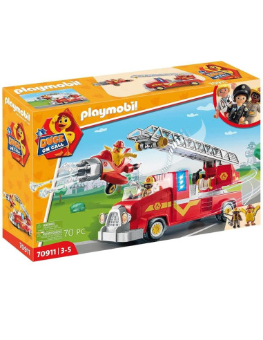 Playmobil duck on call camion de bomberos