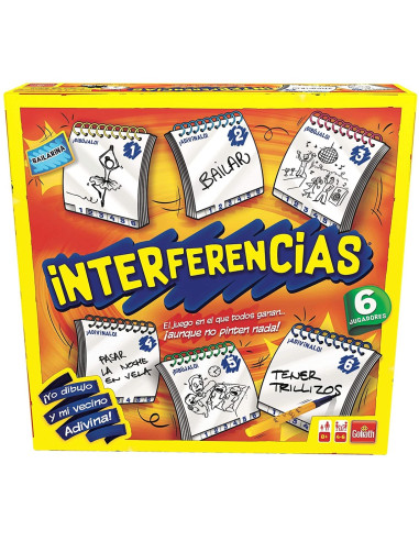 Juego de mesa interferencias grande 6 jugadores pegi 8