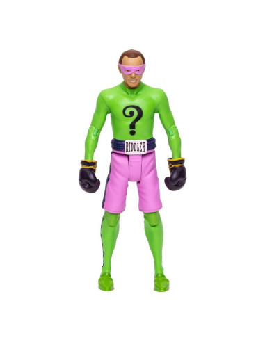 Figura mcfarlane toys dc retro batman 66 the riddler con guantes de boxeo